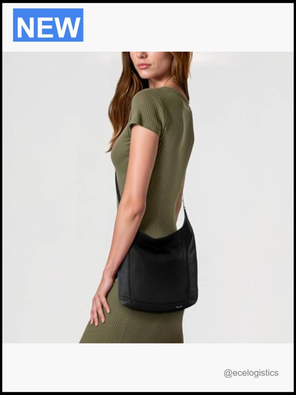 Premium Leather Crossbody Bag with Adjustable Strap - Picture 2 of 7